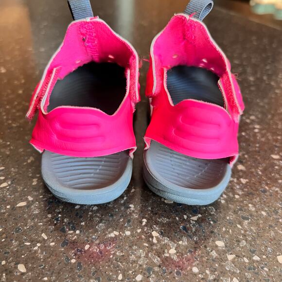 Nike Kids Sunray Protect 2 Sandals Toddler Size 7C Pink and Gray - Picture 4 of 9